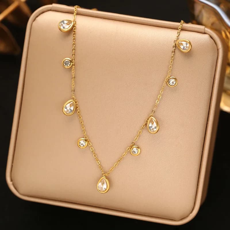 Thick Gold Bead Chain Necklace