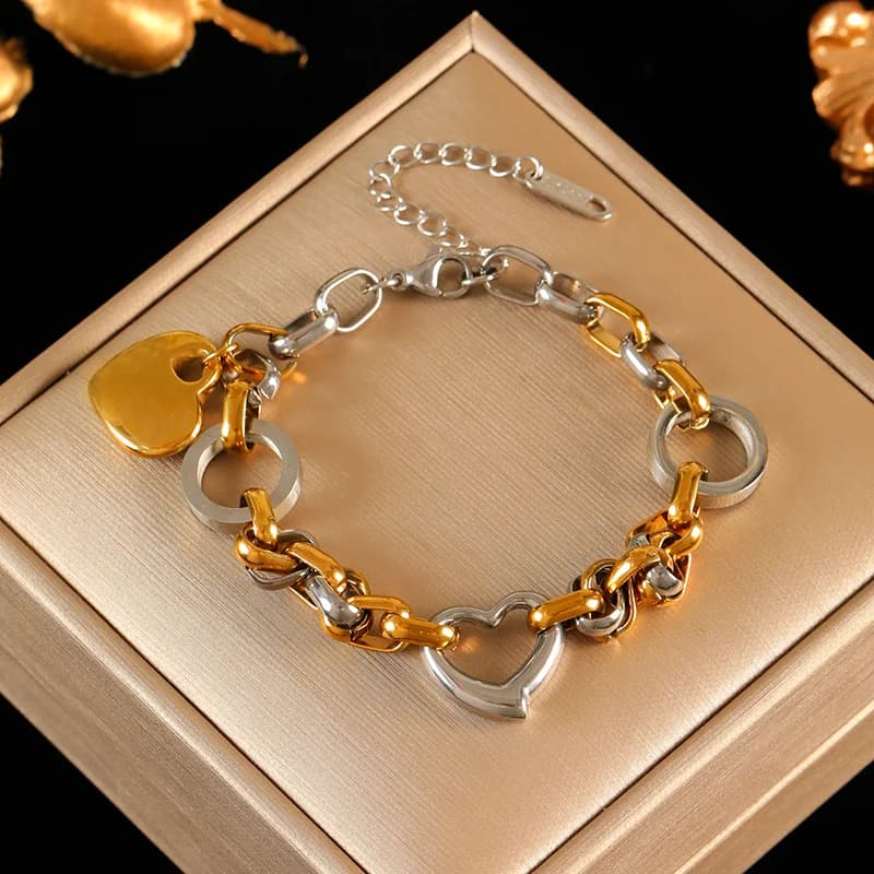 Bead Link Chain Bracelet