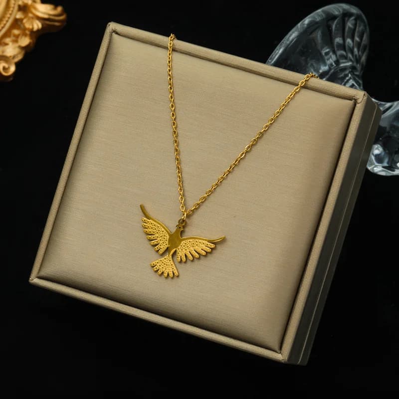 Bie-vedheng clavicle-kjede halskjede