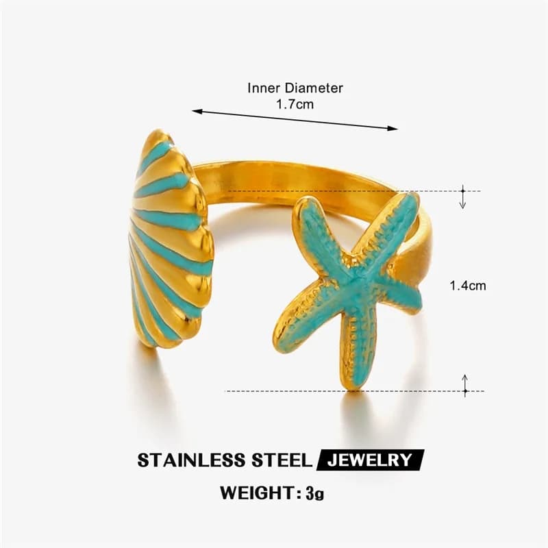 18K Gold Butterfly Zircon Adjustable Ring
